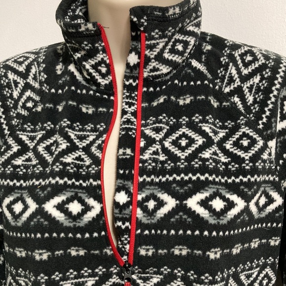 Eddie Bauer Quarter Zip Pullover Fleece Long Sleeve Zipper Top Womens Small - Picture 6 of 14